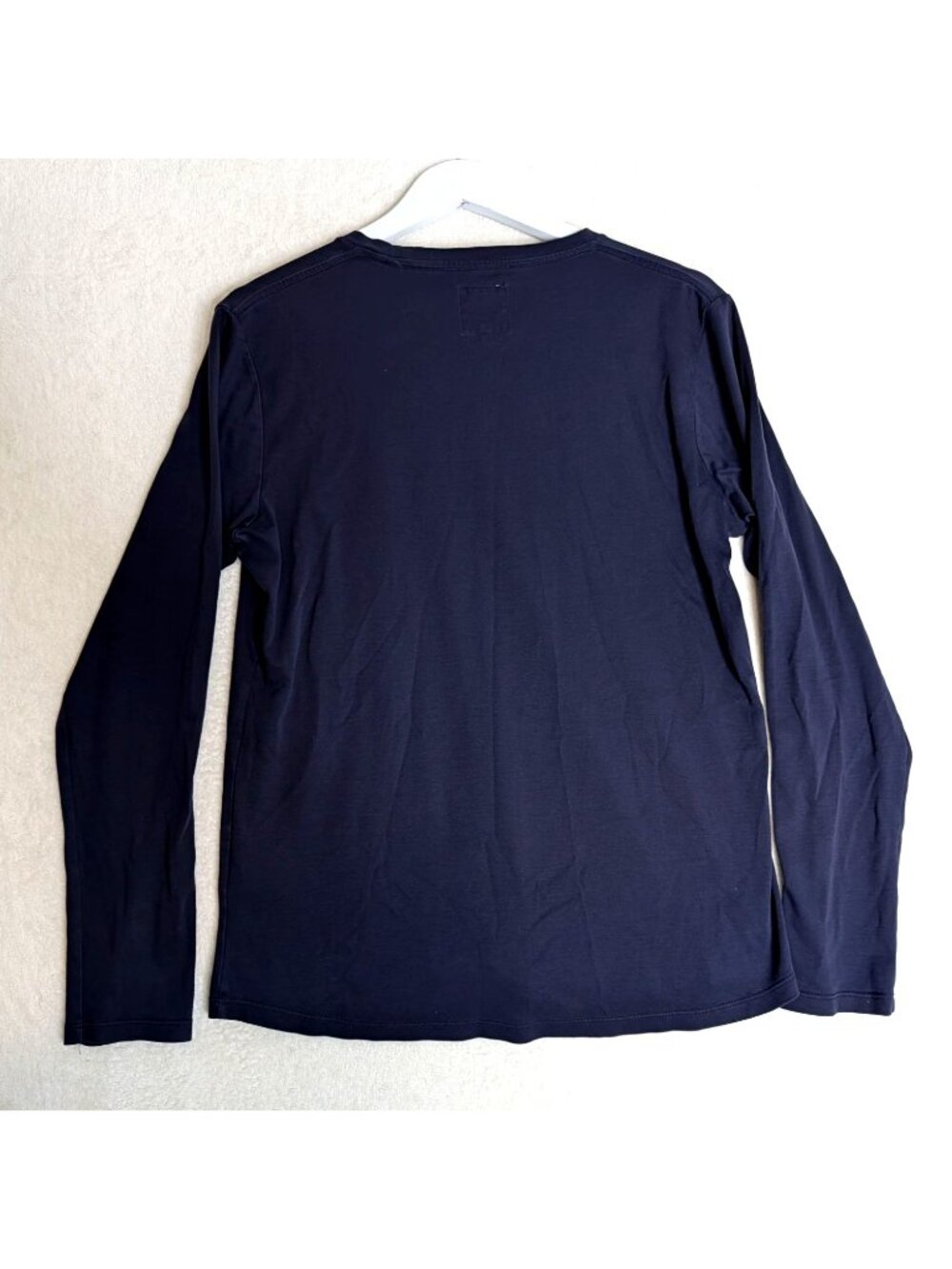 Samshield Premium Line Size L Navy Long Sleeve Equestrian Tee Embossed Logo - Picture 8 of 9